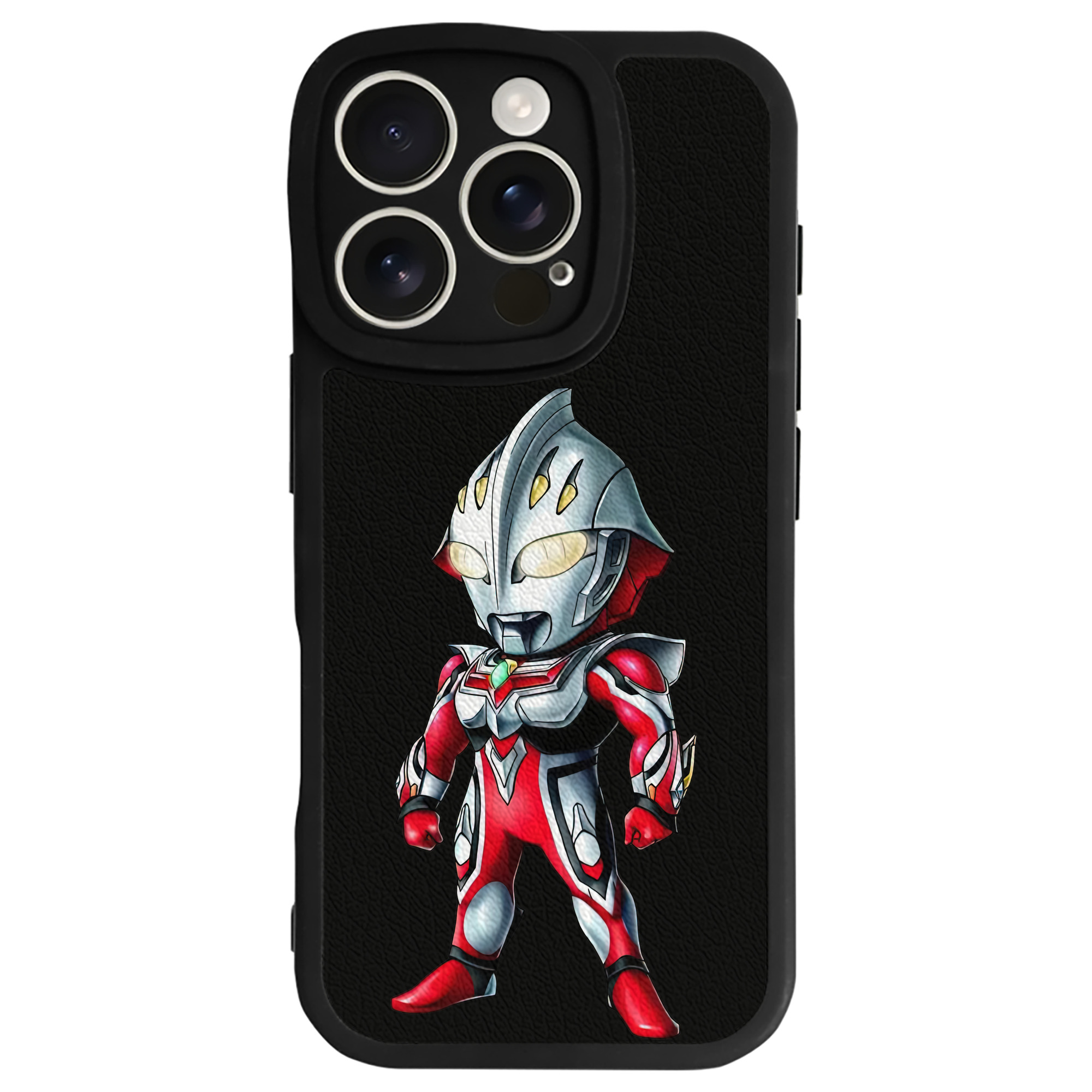 （画像用） ウルトラマン Ultraman 【iPhone 16シリーズ対応】シリコンスマホケース（レザー調） 材質：シリコン